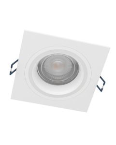 Σποτ Χωνευτό Λευκό Τετράγωνο 9,3x9,3cm LED 2700-6500K 345lm RGBW Τηλεχειριστήριο  Eglo Carosso-Z 900765