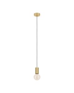 Κρεμαστό Φωτιστικό Μονόφωτο 1xE27 Χρυσό Eglo Pozueta 900799