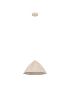 Κρεμαστό Φωτιστικό 40,5xH110cm Μονόφωτο Αμμώδες 1xE27 Eglo Podere 900836