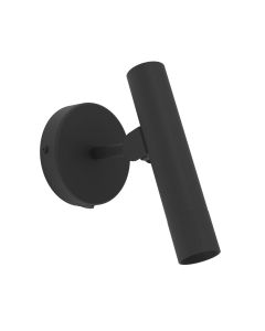 Σποτ Κινητό με Μπουτόν On-Off Μαύρο Μονόφωτο LED Eglo Almudaina 900907