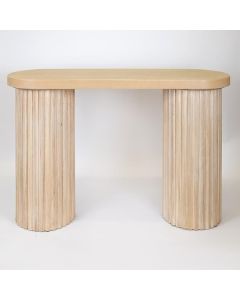 ΚΟΝΣΟΛΑ ΞΥΛΙΝΗ NATURAL 119x40x80.5cm Eurolamp 750-25023