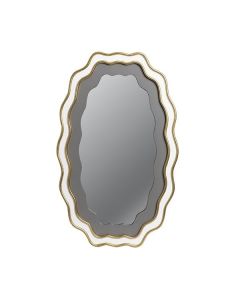ΚΑΘΡΕΦΤΗΣ ΞΥΛΙΝΟΣ ΧΡΥΣΟΣ - ΛΕΥΚΟΣ 50x2.5x80cm Eurolamp 811-30014