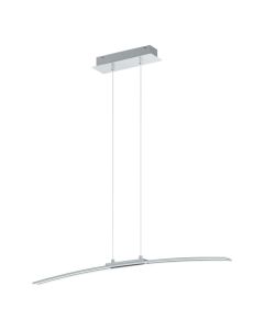 Κρεμαστό Φωτιστικό Ράγα Χρωμέ L900xH1100mm LED 30w 3000Κ 3500lm Eglo Lasana 95147