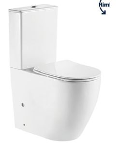 ΜΟΝΟ Η ΛΕΚΑΝΗ ΧΠ Π/Σ ΜΕ ΚΑΛΥΜΜΑ SOFT-CLOSE WHITE  1299A-300