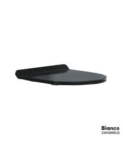 Κάλυμμα Λεκάνης AD120 Slim Soft Close, Bianco Ceramica Black Matt 9620SC-401