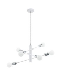 Eglo Gadoli Μοντέρνο Κρεμαστό Φωτιστικό Πολύφωτο σε Λευκό Χρώμα 98016