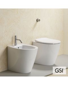 Λεκάνη Υψηλής Πίεσης Πισωστόμια Modo/52 Swirlflush με κάλυμμα Slim Soft Close MS98C, GSI White 981000C-300