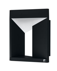 Φωτιστικό Επίτοιχο IP54 Led 10w 900lm Warm White Μαύρο-Λευκό Eglo Nembro 98748