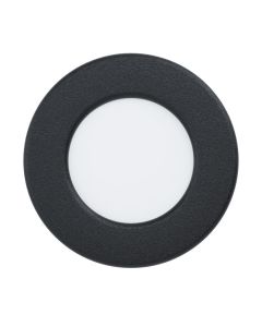 Σποτ Στρογγυλό Χωνευτό Μαύρο 7,5cm IP44 LED 2,7w 4000k 330lm Eglo Fueva-Z 99211