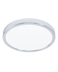 Πλαφονιέρα Χρώμιο 28,5cm IP44 LED 20w 3000K 2400lm Eglo Fueva-5 99266