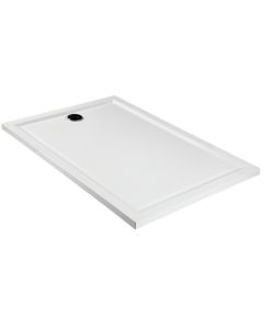 Ντουζιέρα 90x75xY2 εκ. Χυτή με Βαλβίδα Αποχέτευσης Sanitec Flat Classic White A204-00