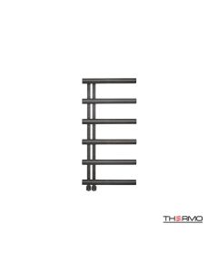 Θερμαινόμενη Πετσετοκρεμάστρα μπάνιου Inox ACCENT  100x50 Black Brushed PVD ACC10050-411