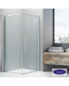 C.ENTRY DEVON ELLI 80x80 (77,5-79 x 77,5-79 εκ.) CLEAN-GLASS CHROME CL80C-100