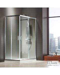 Καμπίνα ντουζιέρας Γωνιακής Εισόδου Corner Entry 110x72 (107-109 x 70-72 εκ.), Axis Clean Glass Chrome CX11072C-100
