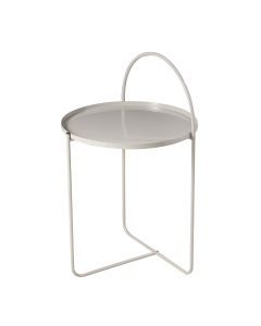 Side Table Μεταλλικό Φ40x65cm Sand MRShome  DF-0035000