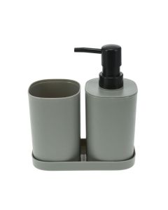 Σετ Μπάνιου από PP 3 Τεμαχίων Grey MRShome DF-0057002