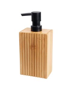 Δοχείο Κρεμοσάπουνου από Bamboo με Αντλία από ABS 8.5x6.6x17.5cm MRShome  DF-0085000