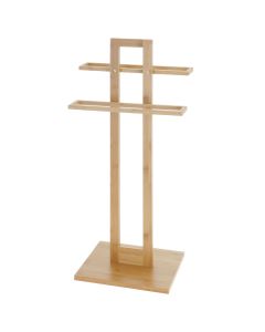 Επιδαπέδια Κρεμάστρα 2 Θέσεων από Bamboo 37x25x85cm MRShome  DF-0092000