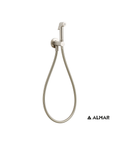 Σύστημα Μπιντέ Flush-Ι, μόνο κρύο, για λεκάνη κρεμαστή και υψηλής πίεσης, Almar  Inox Finish E136004-110