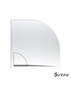 Ντουζιέρα Ημικυκλική Ακρυλική 90x90 Flow Φ90 Sirene White FQ9090-300