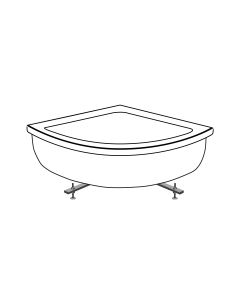 Σετ Στήριξης Γωνιακής  Γωνιακής Ακρυλικής Μπανιέρας 120*120 εκ. FTS-C  Sirene Modena