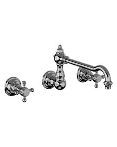 Horus Julia Victoria Julia Victoria Classic Collection - Concealed 3 Hole Wall Mounted Kitchen Mixer / No Waste - Chrome 01.164-CH