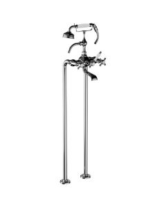 Horus Julia Victoria Julia Victoria Classic Collection - Complete Mixer + Pipes for Free Standing Bath - Polished Nickel 01.498-NB