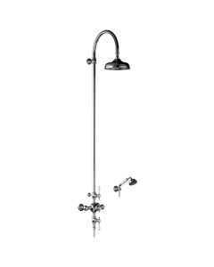 Horus Julia Victoria Julia Victoria Classic Collection - Complete Thermostatic Wall Shower Mixer - Chrome 01.744-CH