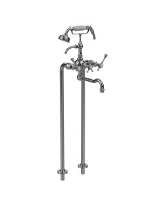 Horus Anthea Classic Collection - Complete Mixer + Pipes for Free Standing Bath - Polished Nickel 10.498-NB