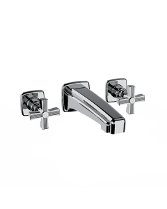 Horus Zéphyr Classic Collection - Concealed Wall Mounted 3 Hole Basin Set - Ice White 16.263-BI