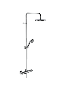 Horus Zéphyr Classic Collection - Complete Exposed Thermostatic Wall Shower Set - Polished Nickel 16.797-NB