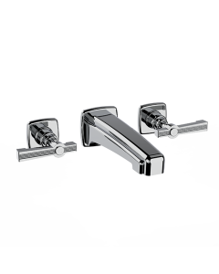 Horus Zéphyr Classic Collection - Concealed Wall Mounted 3 Hole Basin Set - Matt Black 17.263-NO