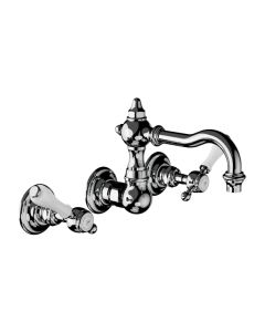Horus Julia Victoria Julia Victoria Classic Collection - Wall Mounted 3 Hole Basin Set for Splashback - Chrome 19.272-CH