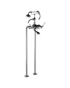 Horus Julia Victoria Julia Victoria Classic Collection - Complete Mixer + Pipes for Free Standing Bath - Matt Nickel 19.498-NM