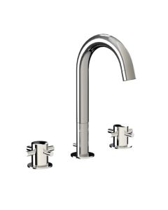 Horus Minoé Contemporary Collection - 3 Hole Basin Set - Metal Gun 47.260-CF