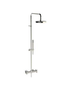 Horus Minoé Contemporary Collection - Complete Exposed Thermostatic Wall Shower Set - Matt Black 47.797-NO