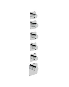 Horus Naja Contemporary Collection - Trim for Thermostatic Mixer. - Satin Brass 48.525-LS