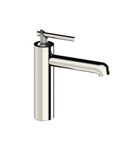 Horus Minoé Contemporary Collection - Single Lever Basin Mixer - with Drain Valve with Cover - Metal Gun 49.709-CF