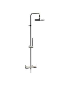 Horus Minoé Contemporary Collection - Complete Exposed Thermostatic Wall Shower Set - Satin Brass 49.797-LS