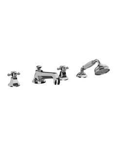 Horus Ascott Classic Collection - 4 Hole Deck Bath/ Shower Set - Matt Nickel 62.466-NM