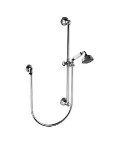Horus Ascott Classic Collection - Wall Shower Set with Rail, Flexible Hose and Handspray - Matt Nickel 62.532-NM