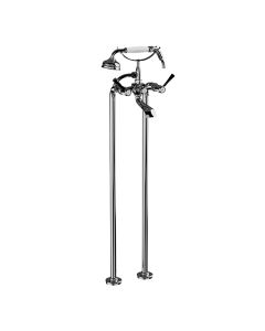 Horus Ascott Classic Collection - Complete Mixer + Pipes for Free Standing Bath Centers - Chrome 65.498-CH