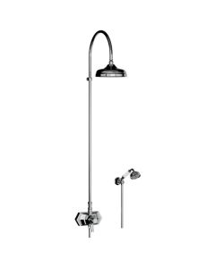 Horus Ascott Classic Collection - Complete Thermostatic Wall Shower Mixer - Chrome 65.744-CH