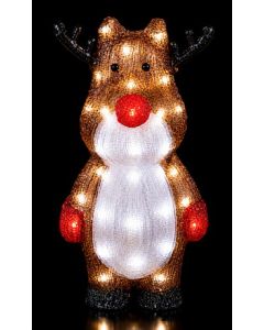 40Led 3D Φωτιζόμενο Ακρυλικό Ελάφι Με Μετασχηματιστή Ip44,40(Η)cm Lianos 23667