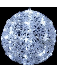 120Led Φωτιζόμενη Ακρυλική Μπάλα Με Ψυχρό Φωτισμό Και Μετασχηματιστή Ip44,50cm Lianos 52199