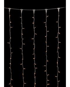 1000Led Σταθερή Συμμετρική Κουρτίνα Rubber Ip65,Με Επέκταση Δεξιά , Αριστερά , Πάνω Και Κάτω 2 x 10(h)cm,Λευκό Καλώδιο/Θερμό Λαμπάκι (Kelvin: 2.500 - 3.000) Lianos 60126