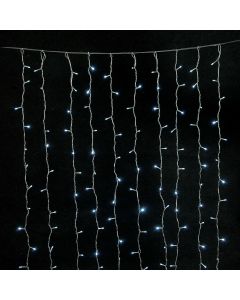 360Led Σταθερή Συμμετρική Κουρτίνα Ip44 Με Επέκταση 200 x 200(H)cm,Διάφανο Καλώδιο/Λευκό Λαμπάκι , (Kelvin: 6.000 - 10.000) Lianos 60277