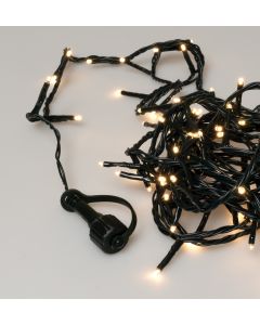 500Led Φωτάκια Με Επέκταση Και Μετασχηματιστή ,Πράσινο Καλώδιο/Θερμό Λαμπάκι , (5cm Απόσταση) 25 Μέτρα (Kelvin 2.500 - 3.000) , Με Καρούλι Αποθήκευσης Lianos 63346