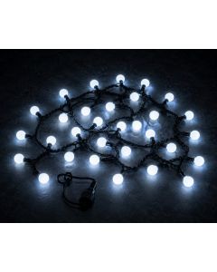 100Led Λαμπάκια Με Μπίλια Με Πρόγραμμα,Επέκταση Και Μετασχηματιστή Ip44 ,Πράσινο Καλώδιο/Λευκό Λαμπάκι 5 Μέτρα Lianos 63370-L