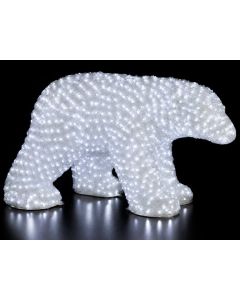 3D Φωτιζόμενη Ακρυλική Αρκούδα Με 1550Led Λευκό Φωτισμό Και Μετασχηματιστή Ip44 ,110 x 60(Η)cm Lianos L200-003W-2